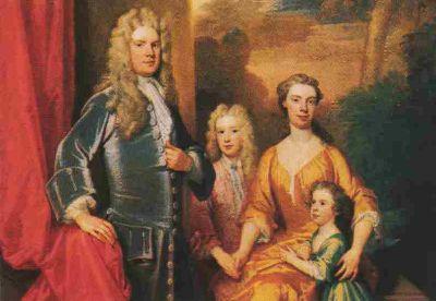 Sir Godfrey Kneller and his family Sweden oil painting art